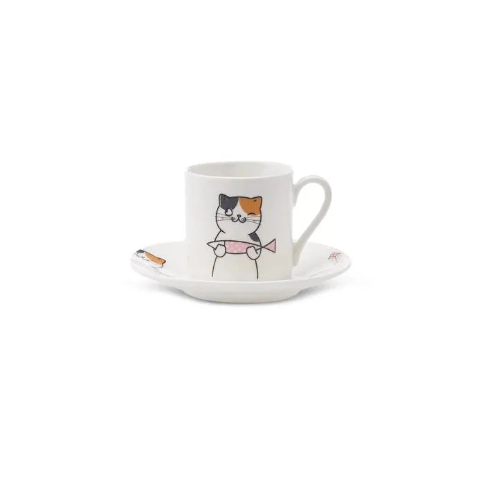 Karaca Cat Set of 6 Coffee Cups 80 ml 153.03.06.8115