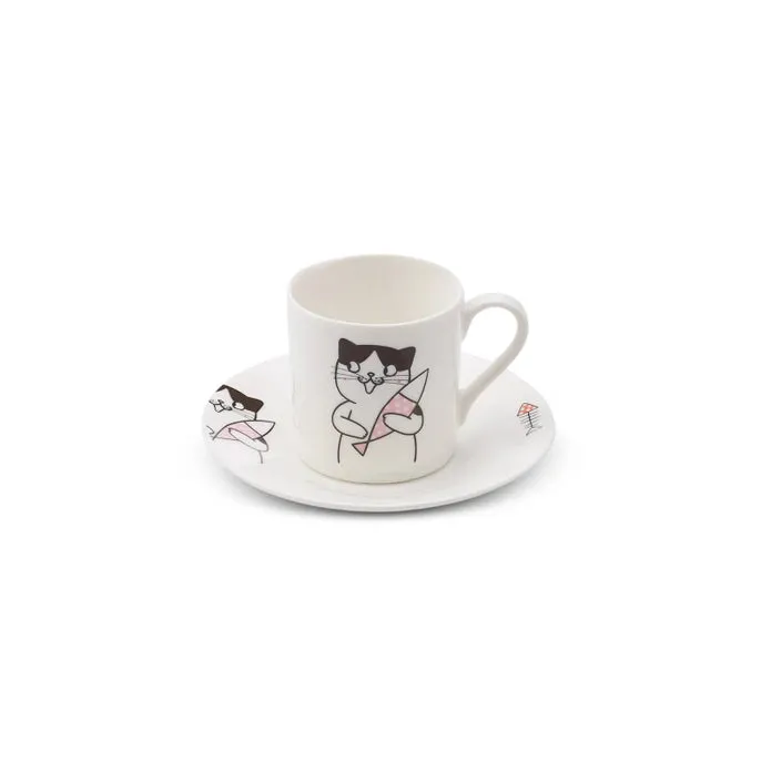 Karaca Cat Set of 6 Coffee Cups 80 ml 153.03.06.8115