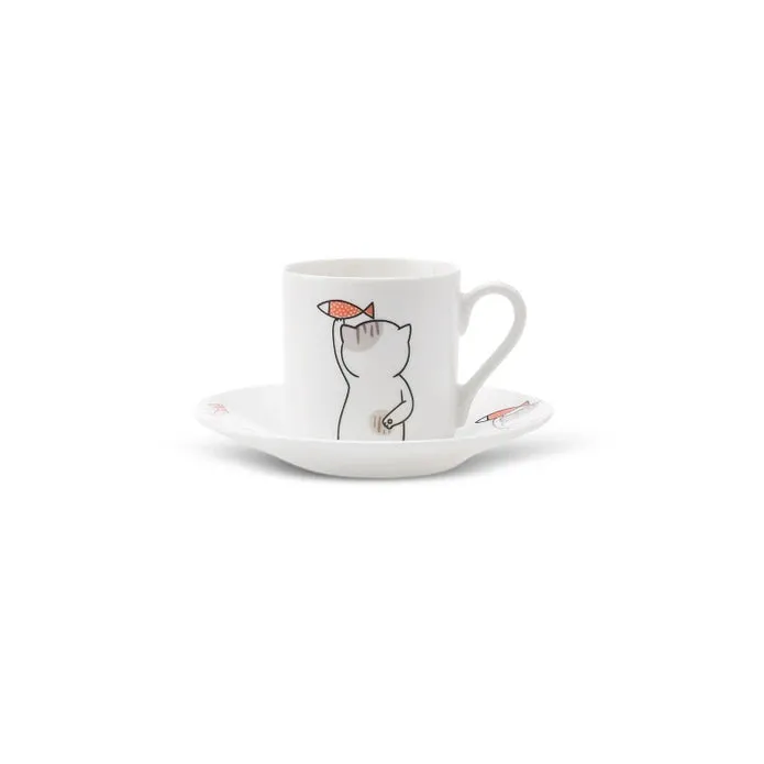 Karaca Cat Set of 6 Coffee Cups 80 ml 153.03.06.8115