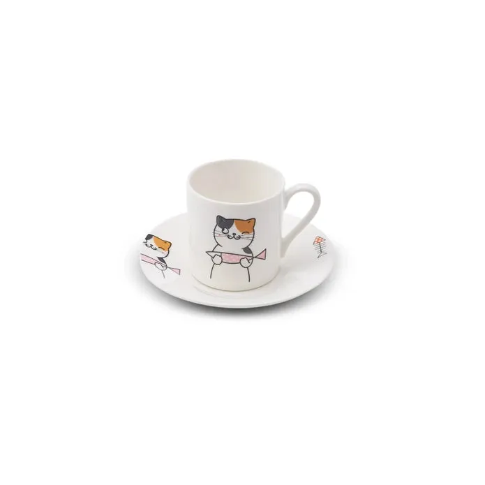 Karaca Cat Set of 6 Coffee Cups 80 ml 153.03.06.8115