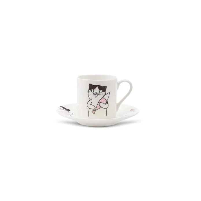 Karaca Cat Set of 6 Coffee Cups 80 ml 153.03.06.8115