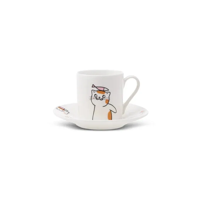 Karaca Cat Set of 6 Coffee Cups 80 ml 153.03.06.8115