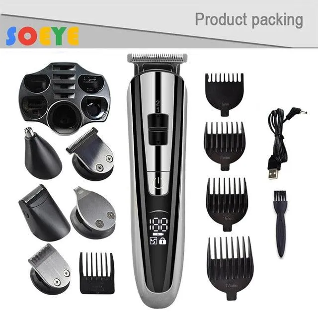 Kemei Electric Hair Clipper Beauty kit for Men Electric shaver beard trimme men&#39;s Razor multifunctional hair cutting machine