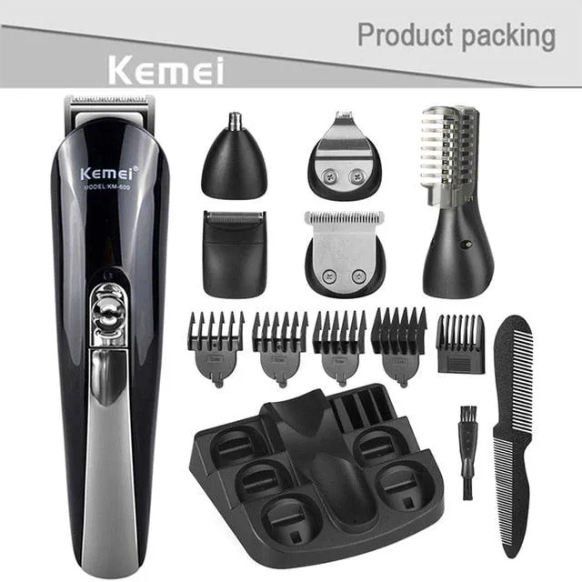 Kemei Electric Hair Clipper Beauty kit for Men Electric shaver beard trimme men&#39;s Razor multifunctional hair cutting machine