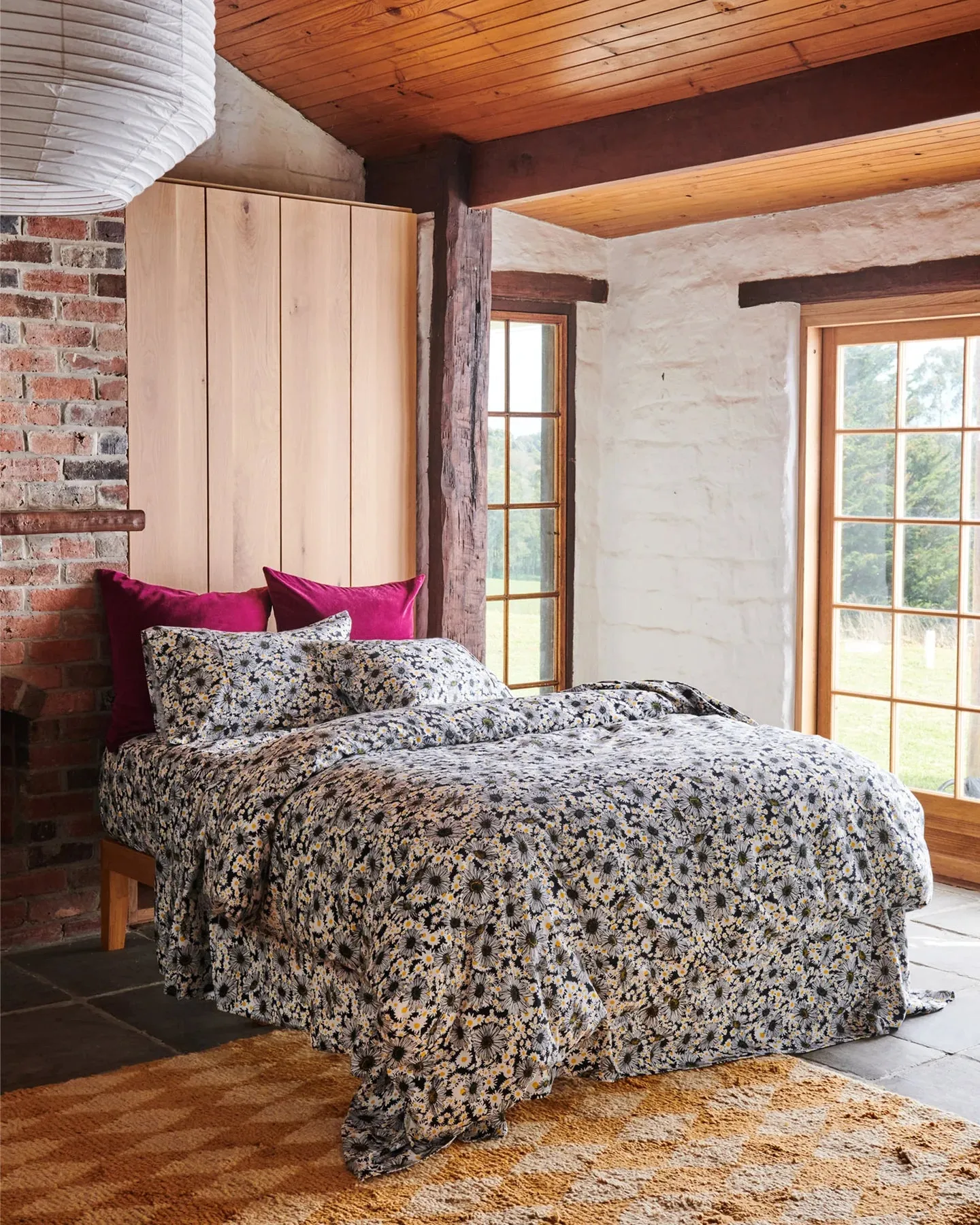 Kip & Co Woodstock Petals Flannelette Quilt Cover