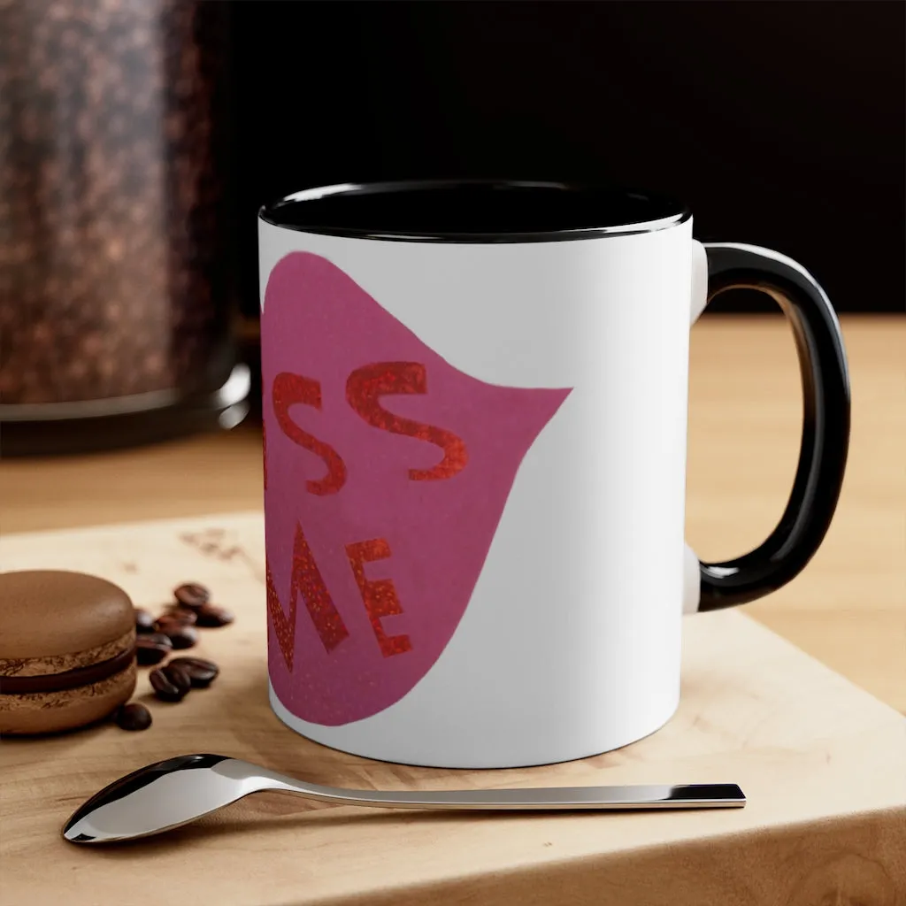 Kiss Me Accent Coffee Mug, 11oz