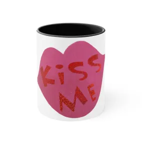 Kiss Me Accent Coffee Mug, 11oz