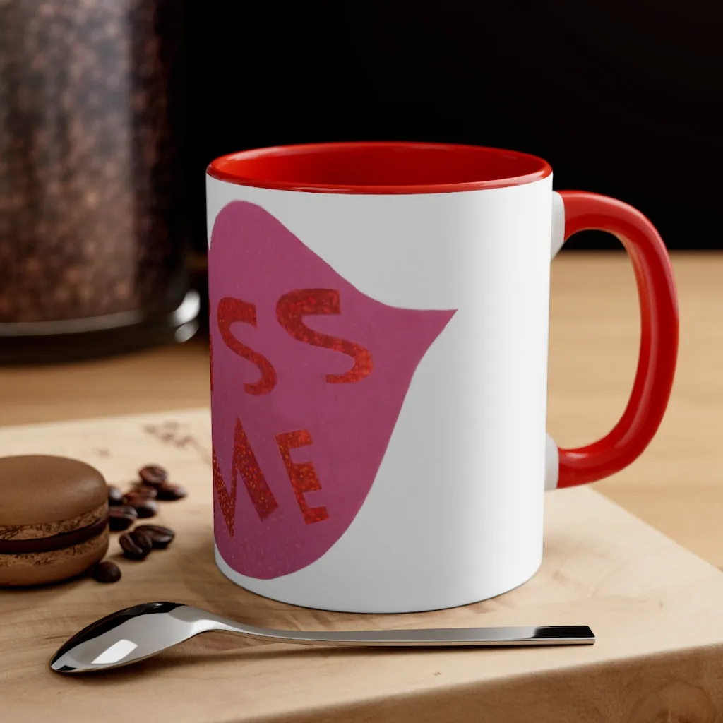 Kiss Me Accent Coffee Mug, 11oz