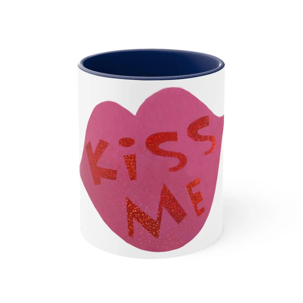 Kiss Me Accent Coffee Mug, 11oz