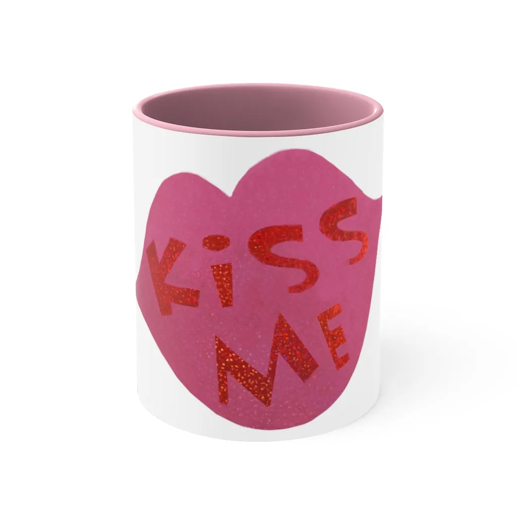 Kiss Me Accent Coffee Mug, 11oz