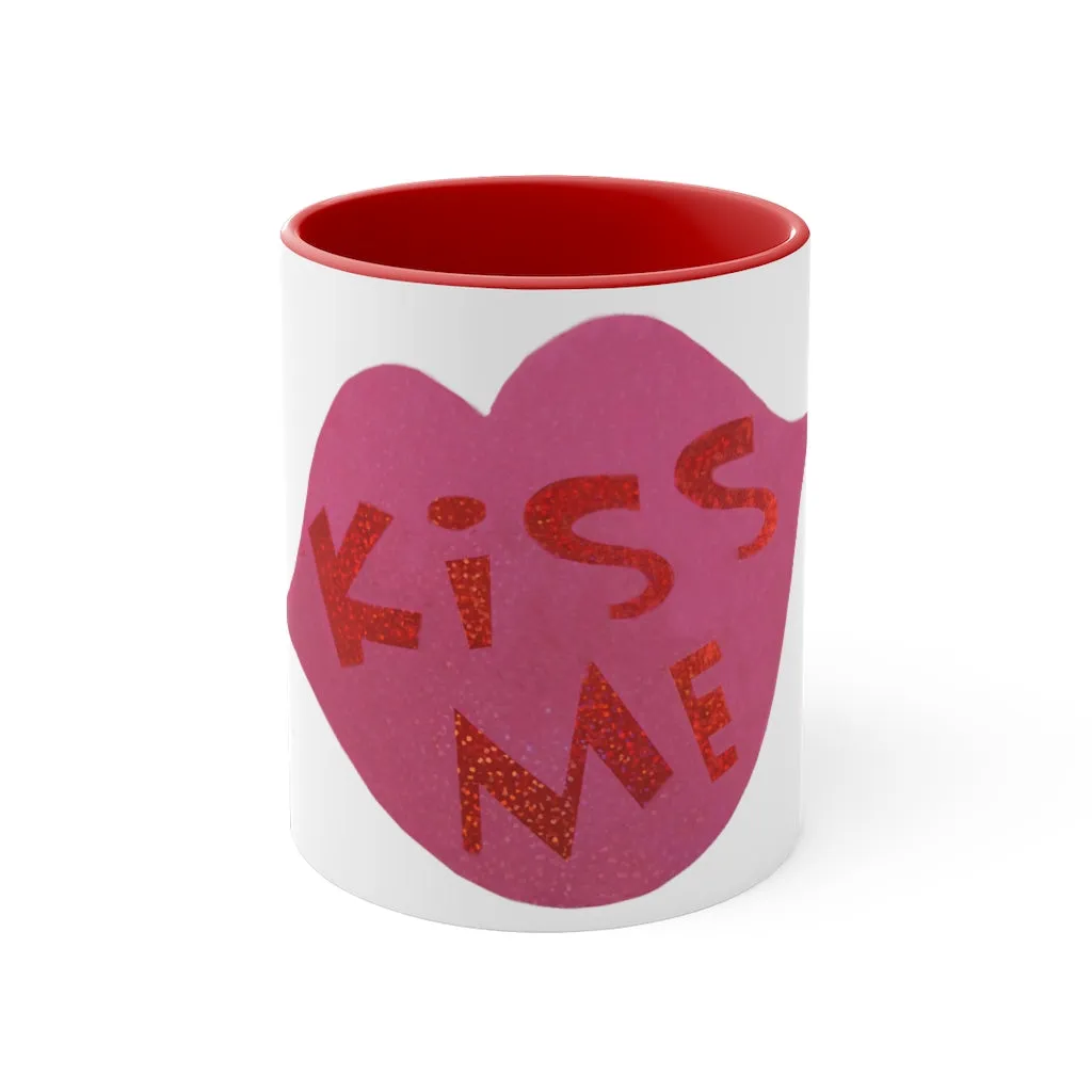 Kiss Me Accent Coffee Mug, 11oz