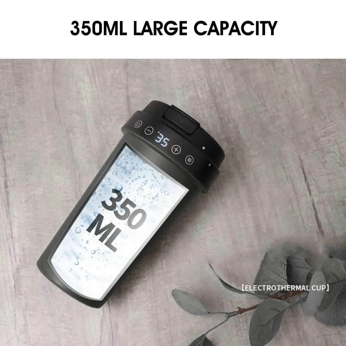 LCD Display Stainless Steel Car Electric Thermos