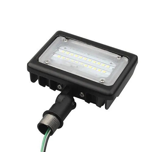 LED Flood Light, 15W, 5000K, IP65, 2,000 Lumens with Knuckle Bracket