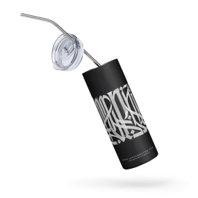 Letterhythm® Inscription Stainless Steel Tumbler Black