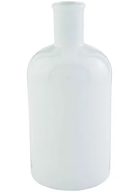 Lg White Bottleneck Vase by Mud Pie