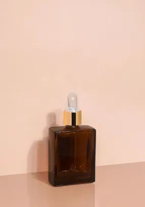 Lily Glass Bottle | Amber | Clear Rubber Dropper