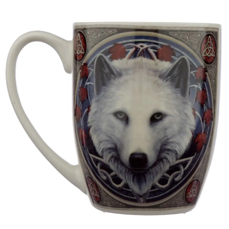 Lisa Parker Guardian of the Falls Wolf Porcelain Mug