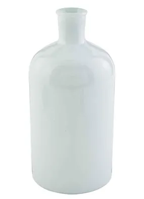 Md White Bottleneck Vase by Mud Pie