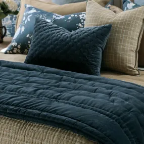 Mica Prussian Blue Comforter - 240x150