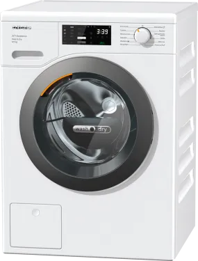 Miele WTD165 WPM 8/5kg Washer-Dryer, Lotus White, Graphite Door