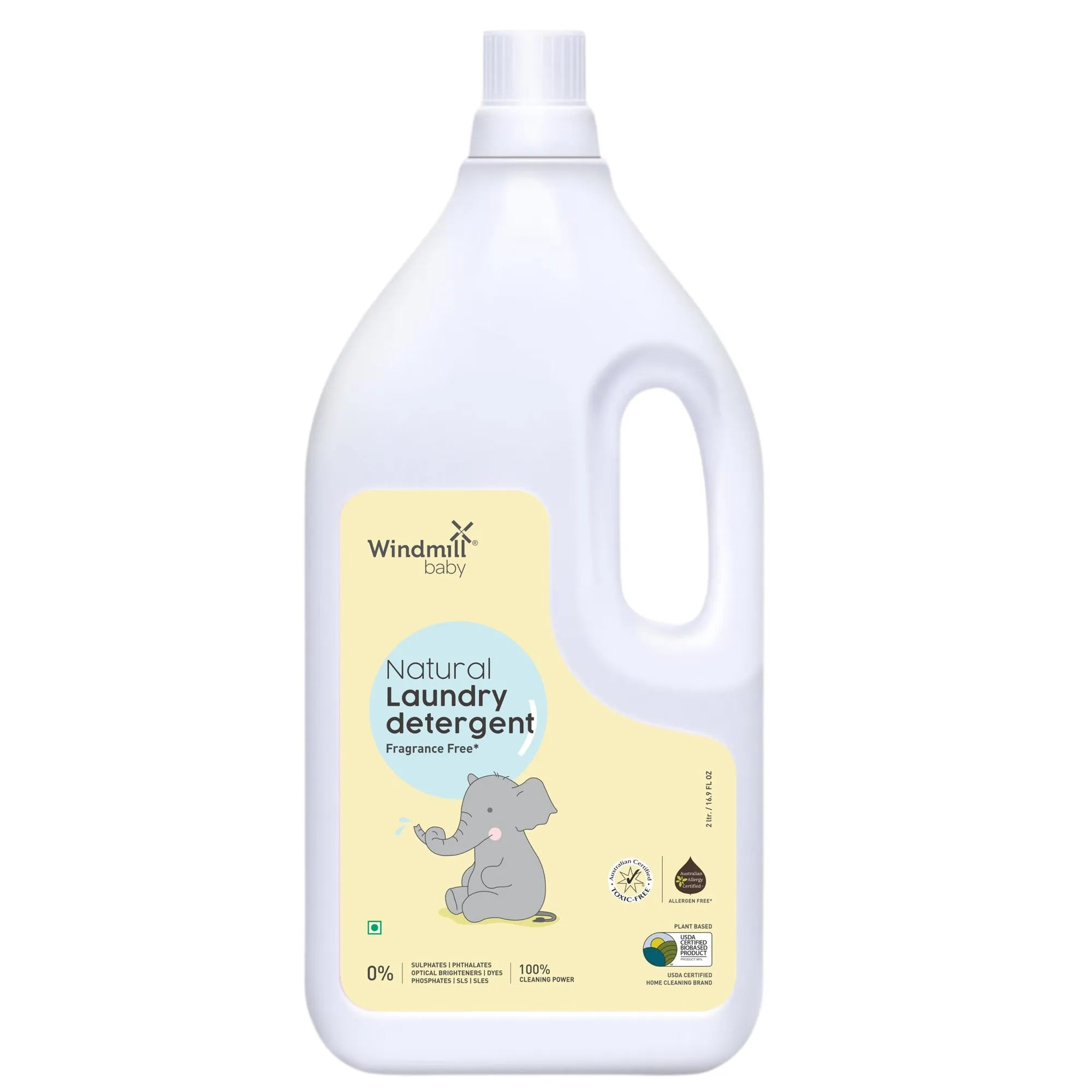 Natural Fragrance Free Laundry Detergent 2 Ltr Pack