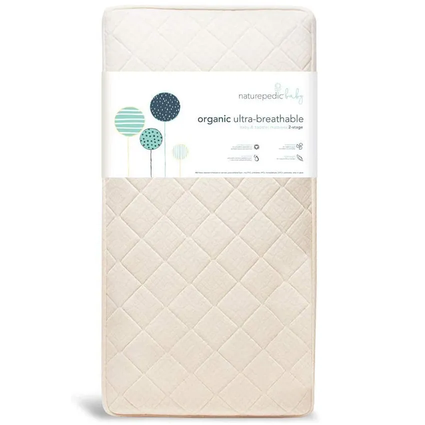 Naturepedic Ultra Breathable Lightweight Organic Crib Mattress (MC47 / 2-Stage)