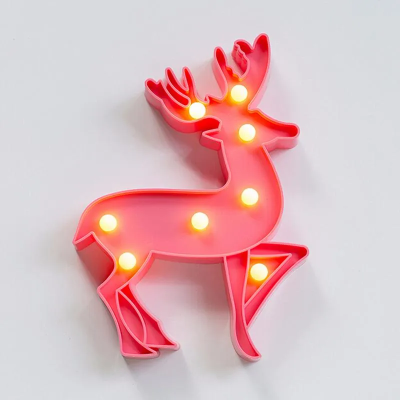 Nordic Style 3D LED Night Lights Table Led Lamp Christmas Party Kids Room Decor