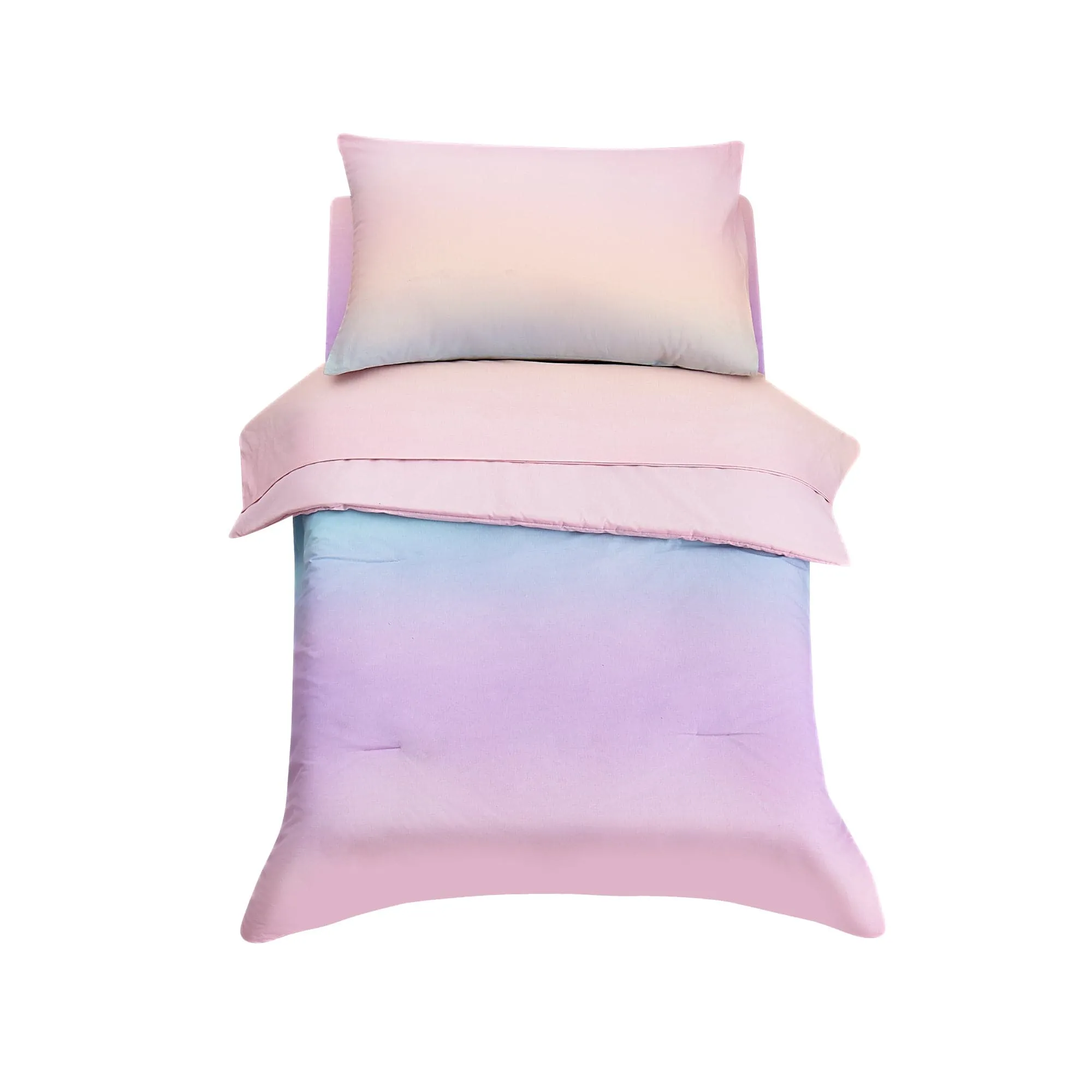 Ombre Cotton Toddler Comforter 4 Piece Set