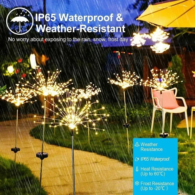 Outdoor Fireworks Style Solar Lights