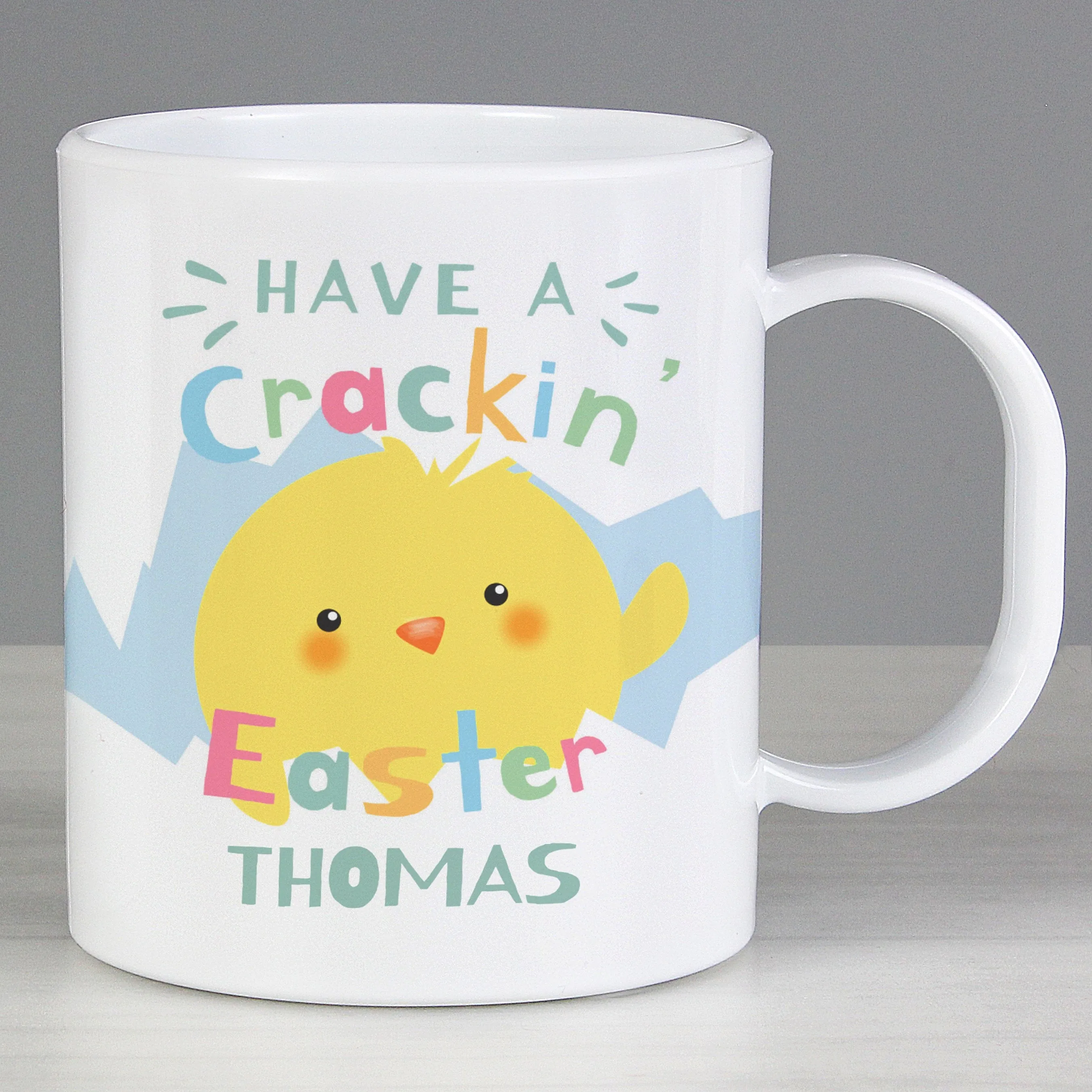 Personalised Have A Cracking Easter Plastic Mug