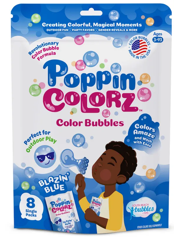 Poppin Colorz Blazin' Blue - 8 Pack