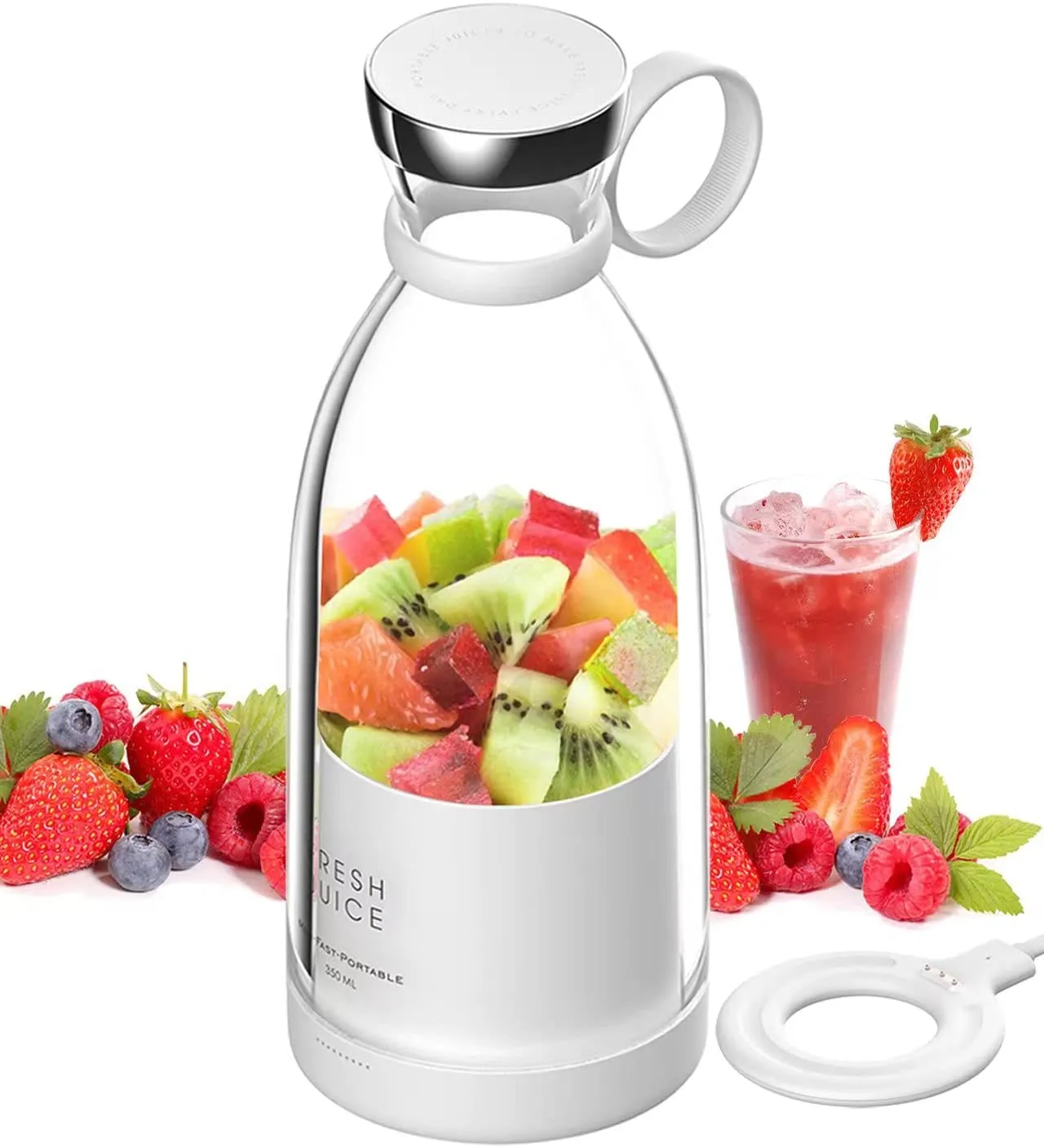 Portable Blender Mini Mixer Electric Juicer Machine Fresh Juice Blender Smoothie Maker Blender Cup Juice Fruit Extractors