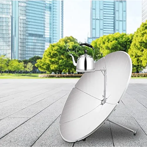 Portable Concentrating Solar Cooker 1000-1500w Thermal Power Camping Outdoor Solar Cooker, 1472-1832°f Solar Concentrator for Cooking, Boiling Water, Heating