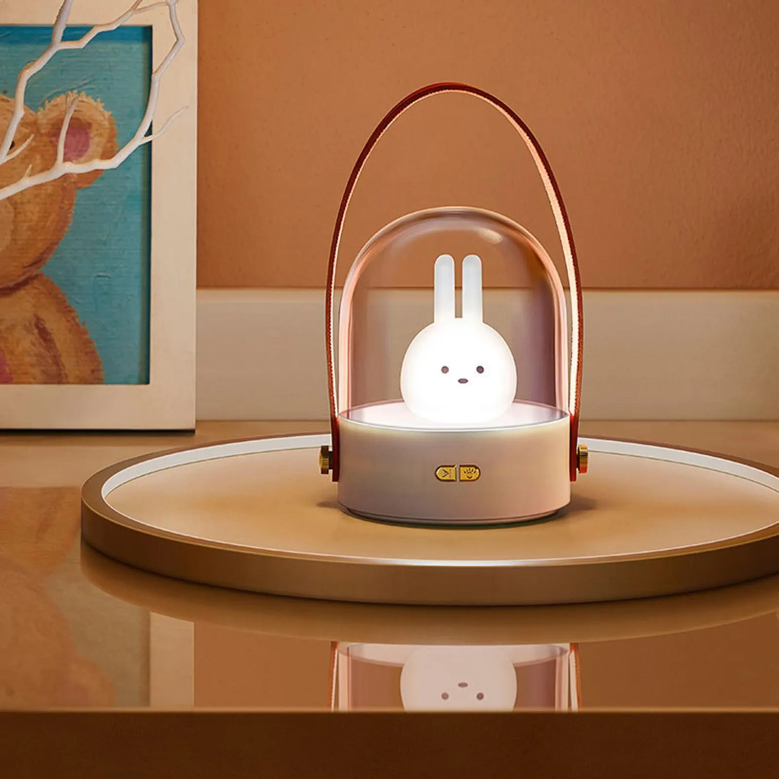 Portable Lamp Cute Pet Led Music Bluetooth Music Box 3D Night Light