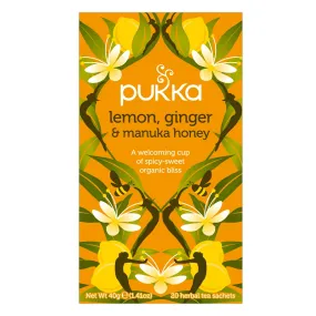 Pukka Lemon, Ginger & Manuka Satchets 20ct