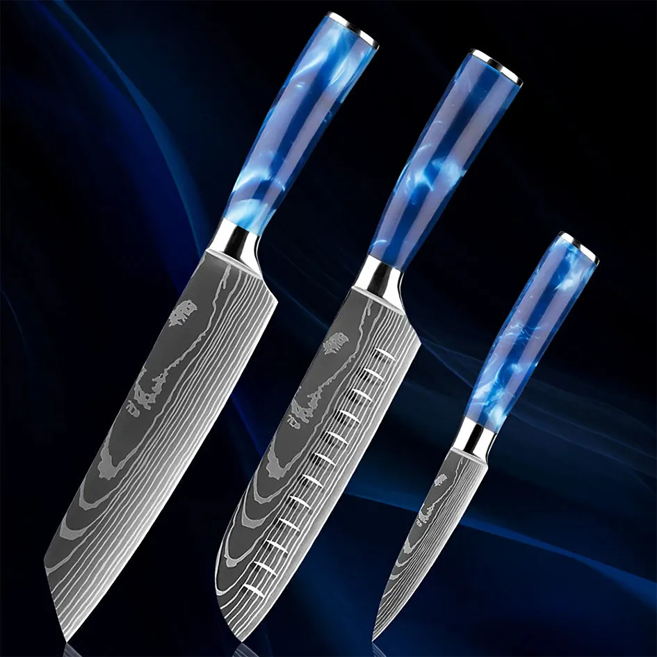 Razor Sharp Kitchen Knife Blue