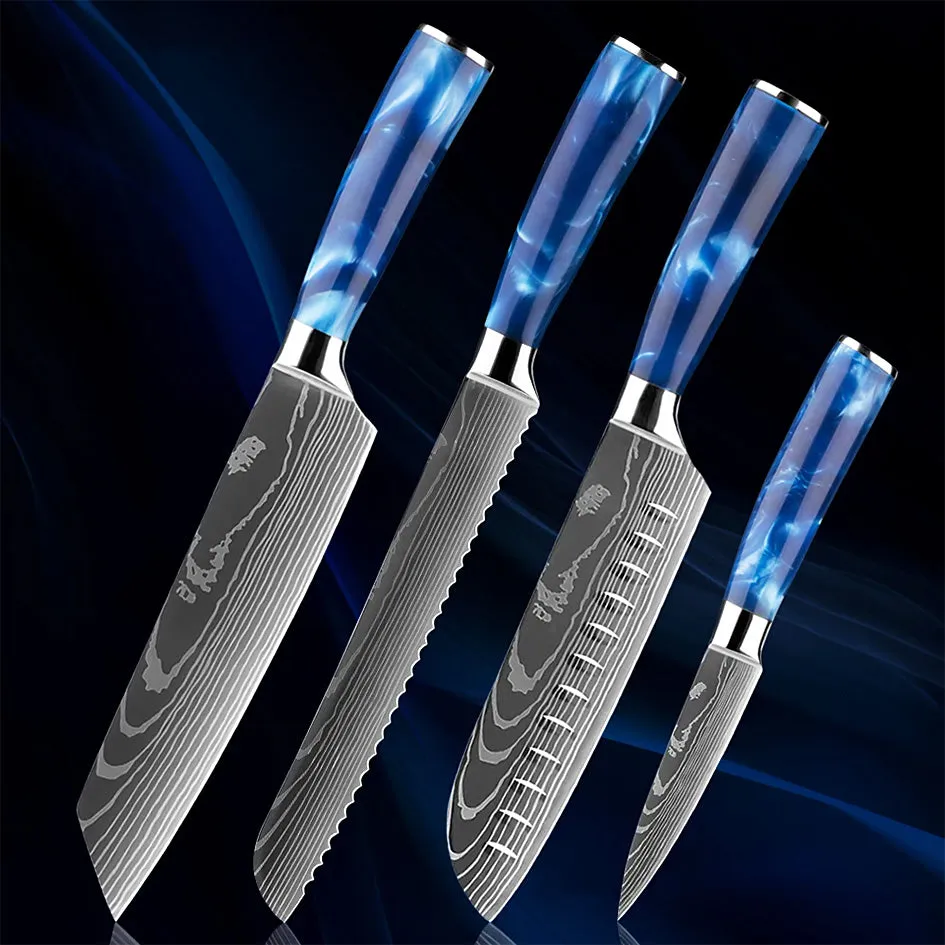 Razor Sharp Kitchen Knife Blue