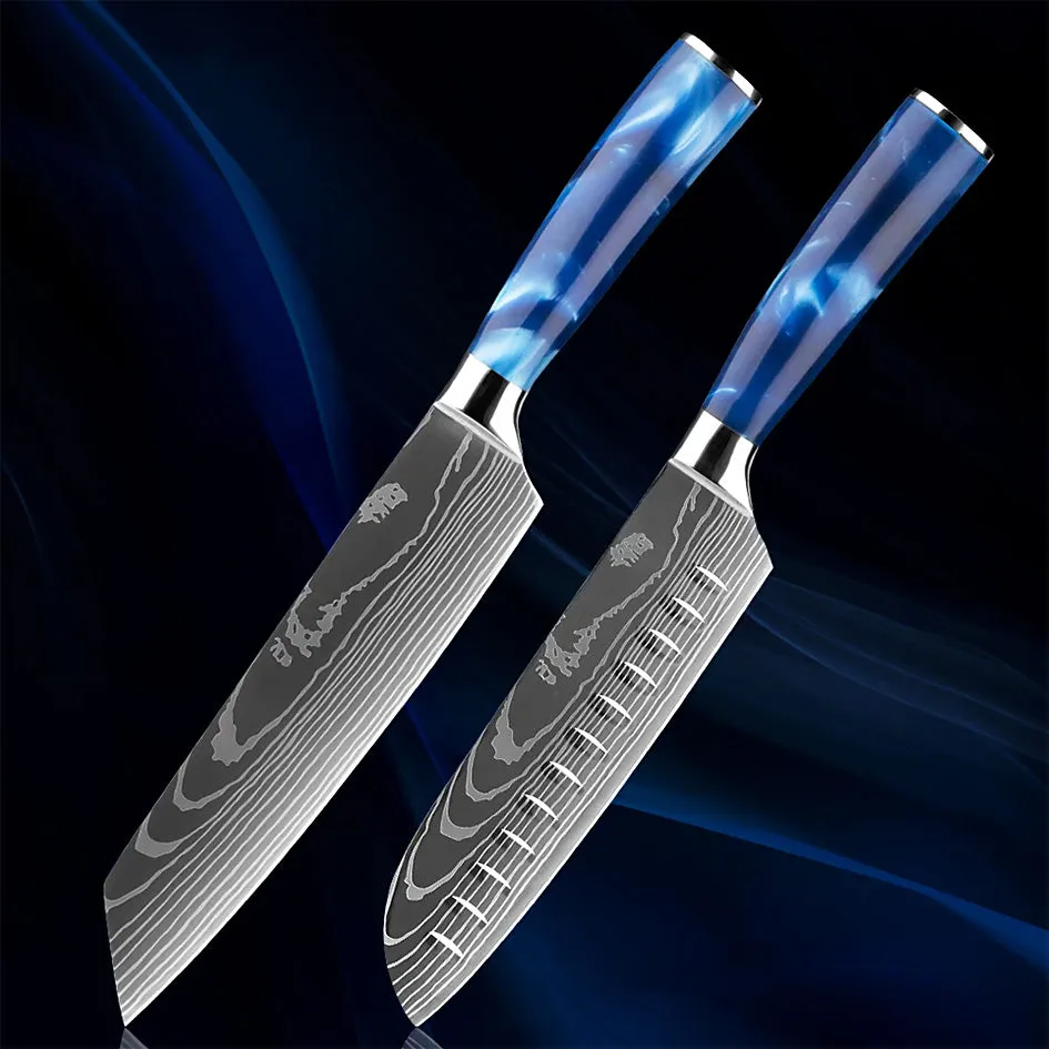 Razor Sharp Kitchen Knife Blue