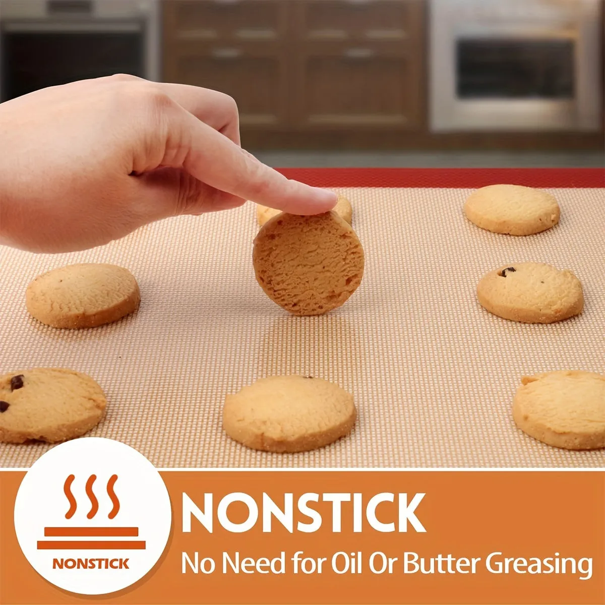 Reusable Nonstick Silicone Baking Mats  Easy  Convenient