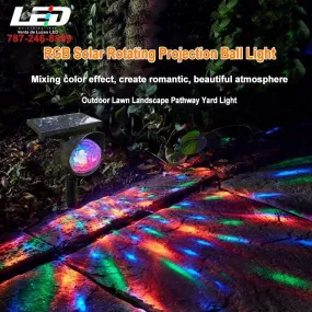 RGB Solar Rotating Projector Ball #4441