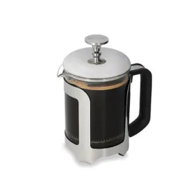 Roma Cafetiere, 4-Cup, Stainless Steel Finish