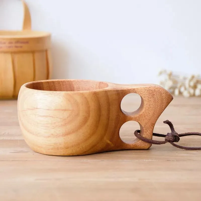 Rubberwood Tea & Coffee Mug