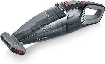 Severin Cordless Vacuum Battery Hand Hoover Black With Combi Accessories Including Extensi