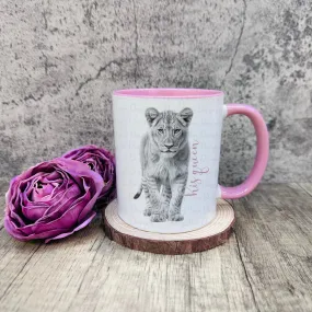 Sketch Design - Lioness Mug Pink