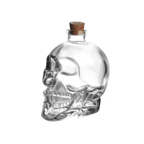 Skull Glass Bottle - Small