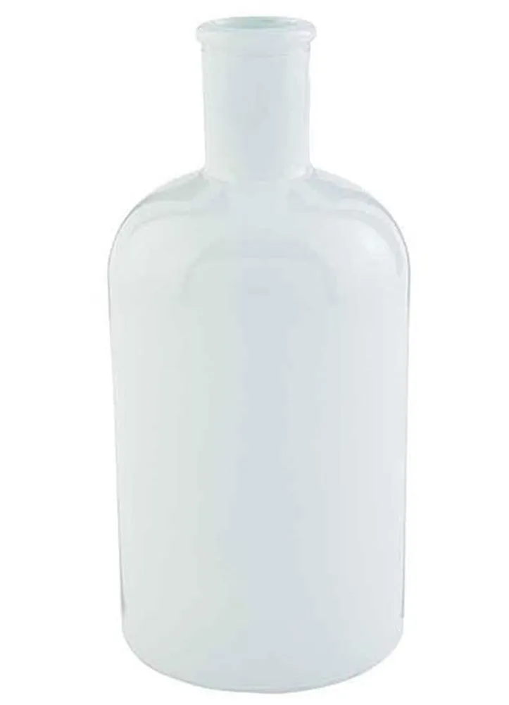 Sm White Bottleneck Vase by Mud Pie