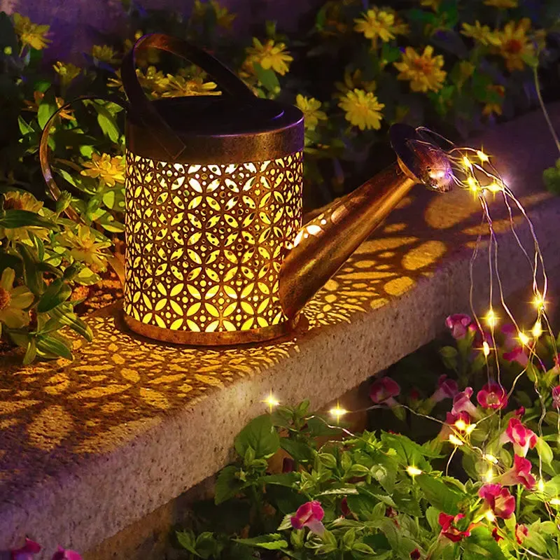 Solar Enchanted Watering Can Light - Garden Decor