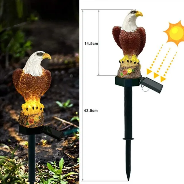 Solar Light for The Garden Panda Owl Lamp Outdoor Solar Lamp Waterproof Garden Lawn Stake Light Yard for Home Courtyard Decor