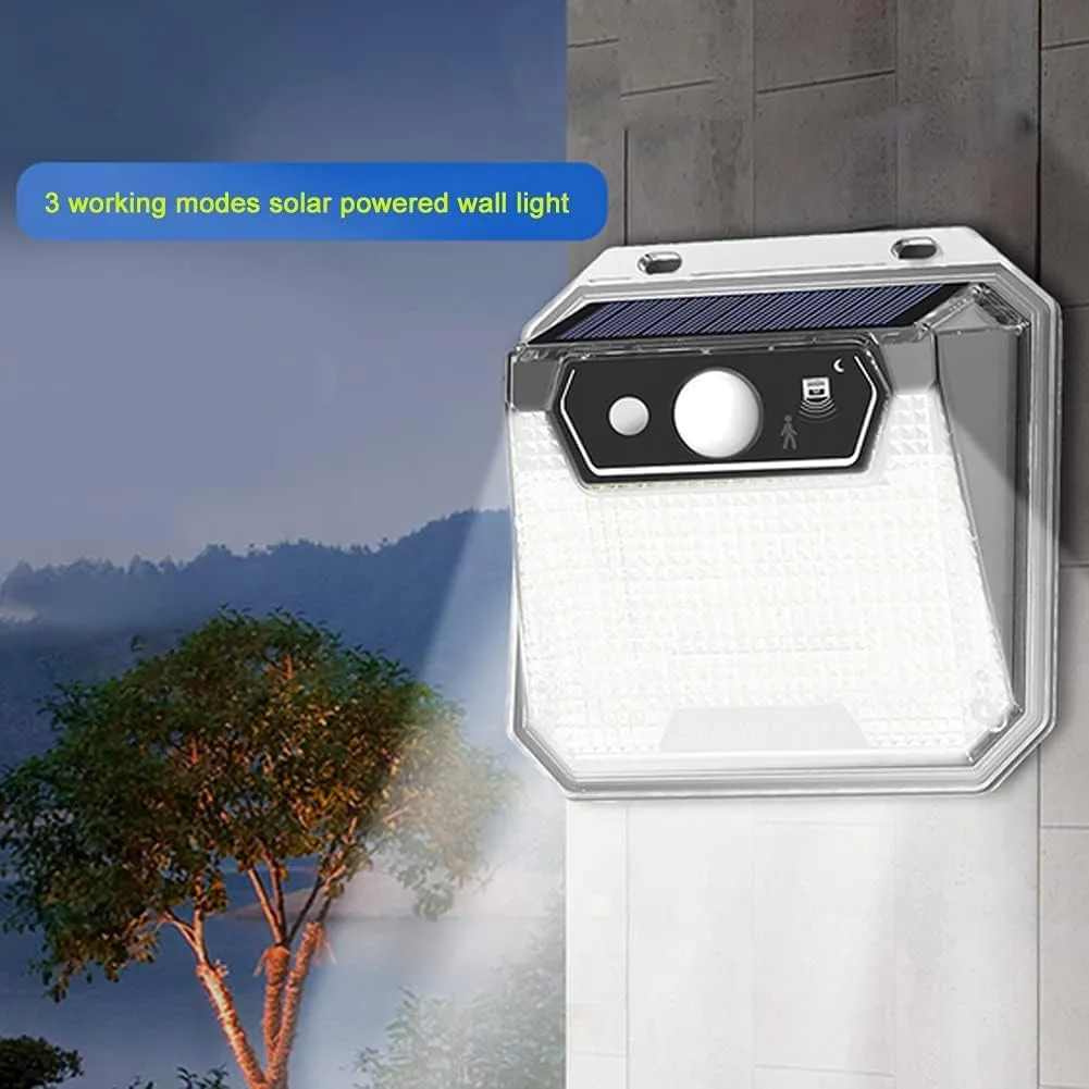 Solar Motion Sensor Lights Outdoor, 3 Lighting Modes Solar Flood Light IP65 Waterproof Security Light 6500K Super Bright #1120