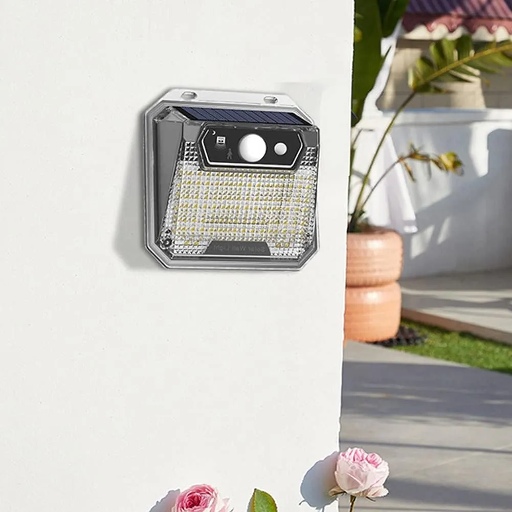 Solar Motion Sensor Lights Outdoor, 3 Lighting Modes Solar Flood Light IP65 Waterproof Security Light 6500K Super Bright #1120